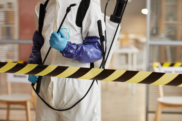 Professional Biohazard Cleanup technician working in Canyon, CA